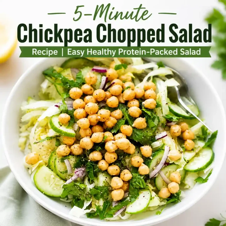 5-Minute Chickpea Chopped Salad Recipe | Easy Healthy Protein-Packed Salad
