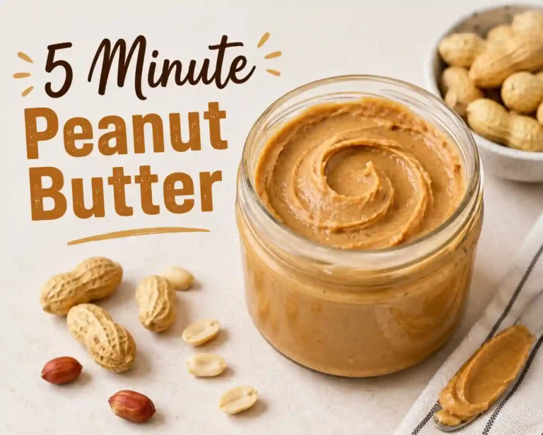 5-Minute Peanut Butter Recipe | Easy Homemade Peanut Butter in Minutes