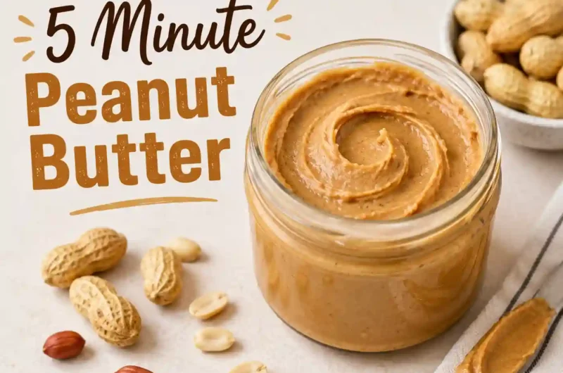 5-Minute Peanut Butter Recipe | Easy Homemade Peanut Butter in Minutes