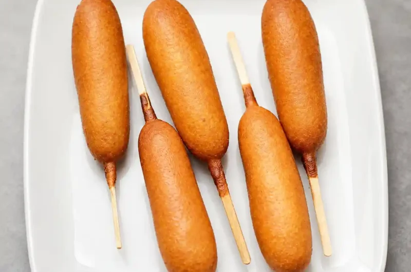 Air Fryer Corn Dogs Recipe | Crispy Easy Corn Dogs