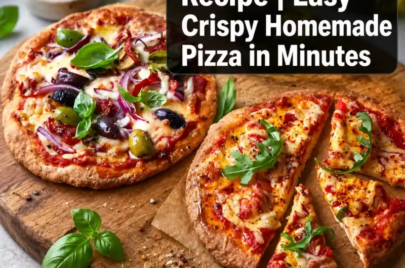 Air Fryer Pizza Recipe | Easy Crispy Homemade Pizza in Minutes