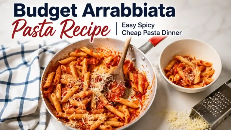 Budget Arrabbiata Pasta Recipe | Easy Spicy Cheap Pasta Dinner