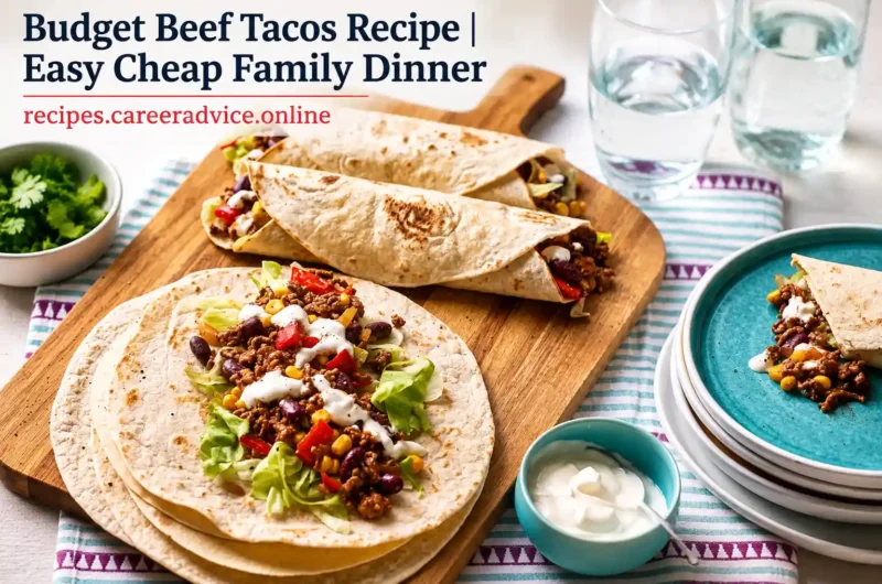 Budget Beef Tacos Recipe | Easy Cheap Family Dinner