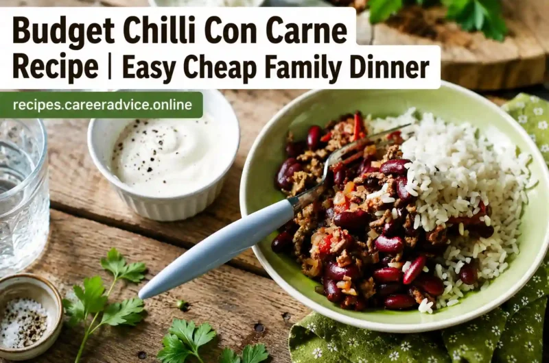 Budget Chilli Con Carne Recipe | Easy Cheap Family Dinner