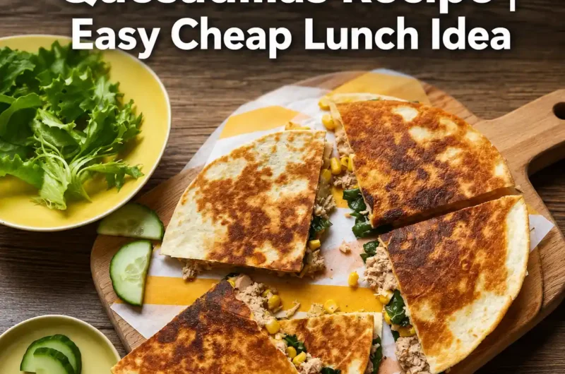 Budget Tuna Melt Quesadillas Recipe | Easy Cheap Lunch Idea