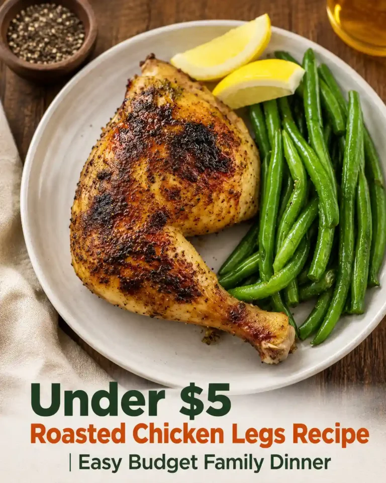 Under $5 Roasted Chicken Legs Recipe | Easy Budget Family Dinner