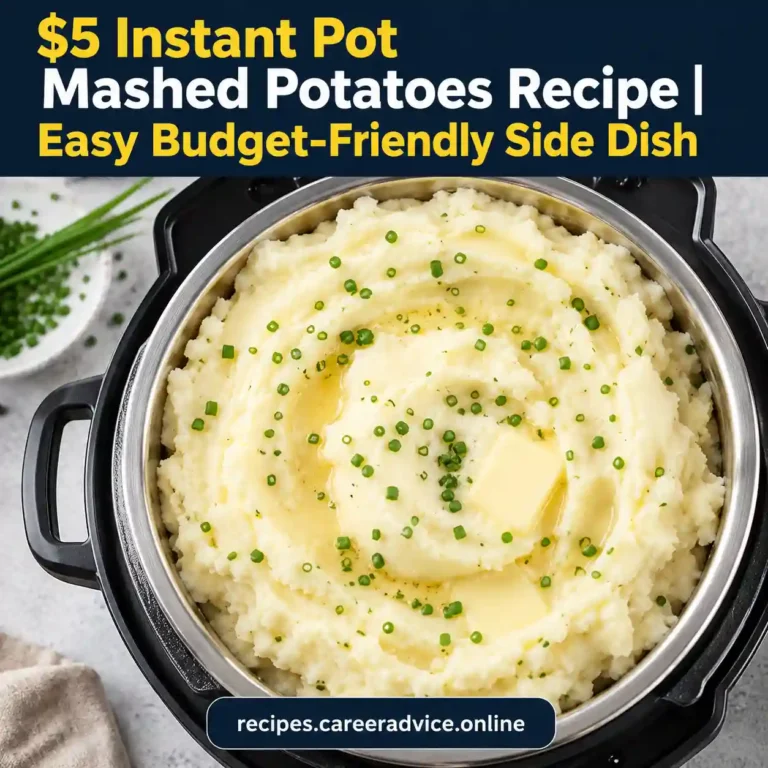 $5 Instant Pot Mashed Potatoes Recipe | Easy Budget-Friendly Side Dish