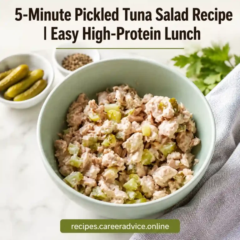 5-Minute Pickled Tuna Salad Recipe | Easy High-Protein Lunch