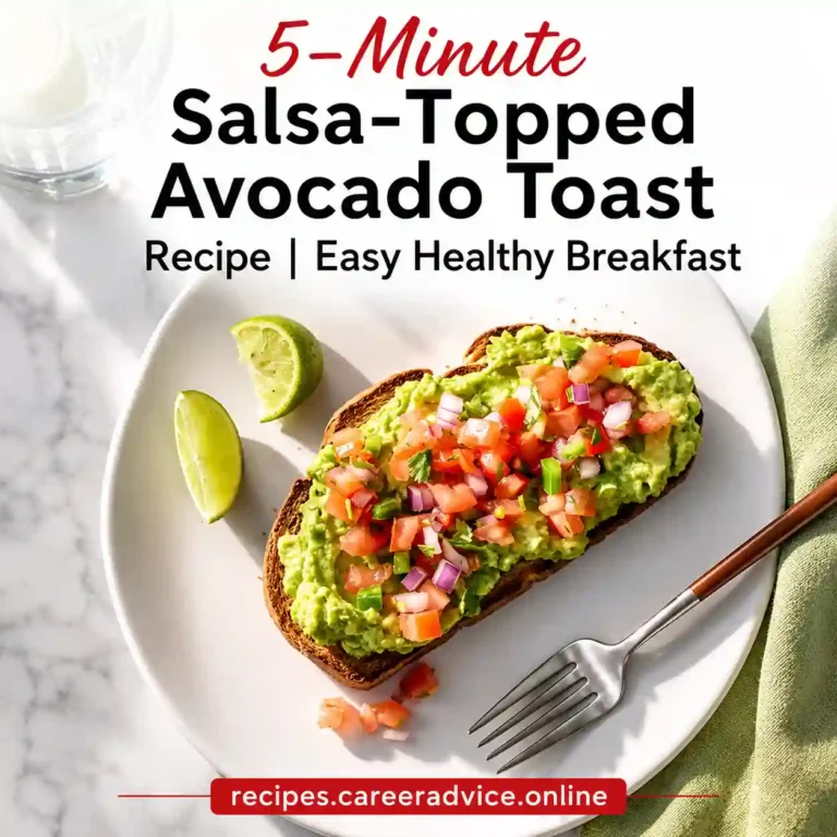 5-Minute Salsa-Topped Avocado Toast Recipe | Easy Healthy Breakfast