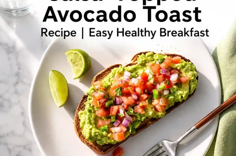 5-Minute Salsa-Topped Avocado Toast Recipe | Easy Healthy Breakfast