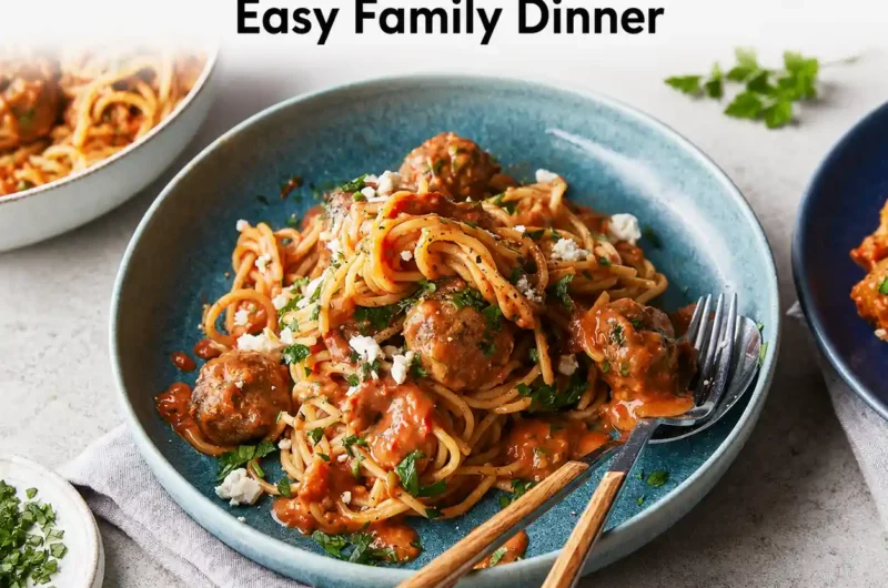 Air Fryer Meatballs with Cherry Tomato Sauce Recipe | Easy Family Dinner