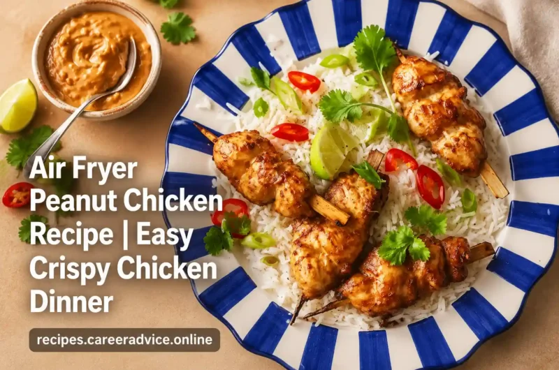 Air Fryer Peanut Chicken Recipe | Easy Crispy Chicken Dinner
